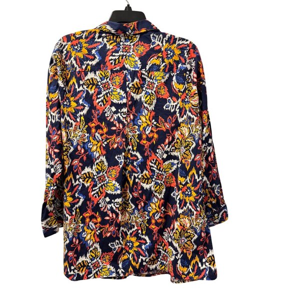 Jessica London Plus Size 16W Button Down Tunic Top Blouse - Picture 12 of 12